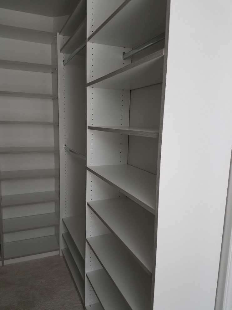 Customized White and Grey Walk in Closet Waldorf MD Closet DC