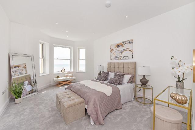 Penthouse Show Apartment, Worthing Seafront coastal-bedroom