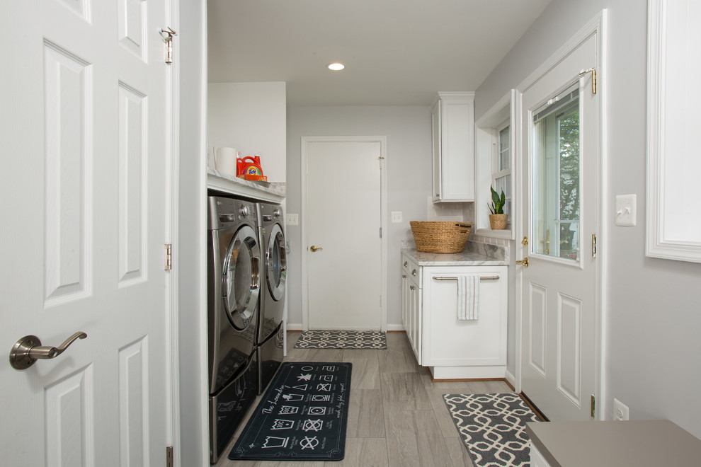 Inspiration for a transitional laundry room in DC Metro.