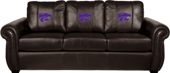 Kansas State University NCAA Chesapeake BROWN Leather Sofa