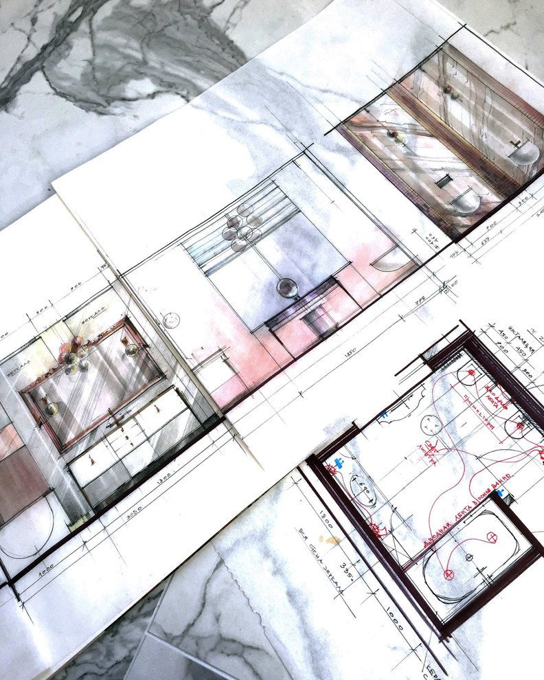 ручные эскизы в моих проектах