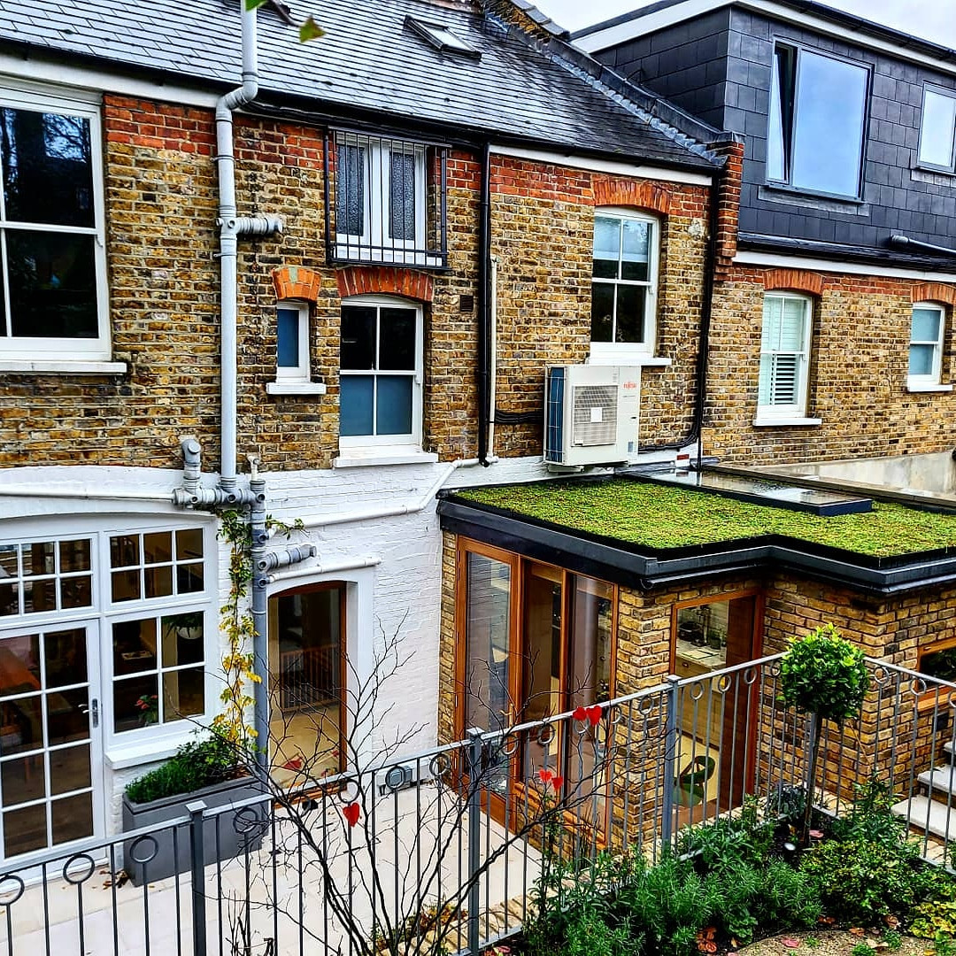 Wooden frame kitchen extension