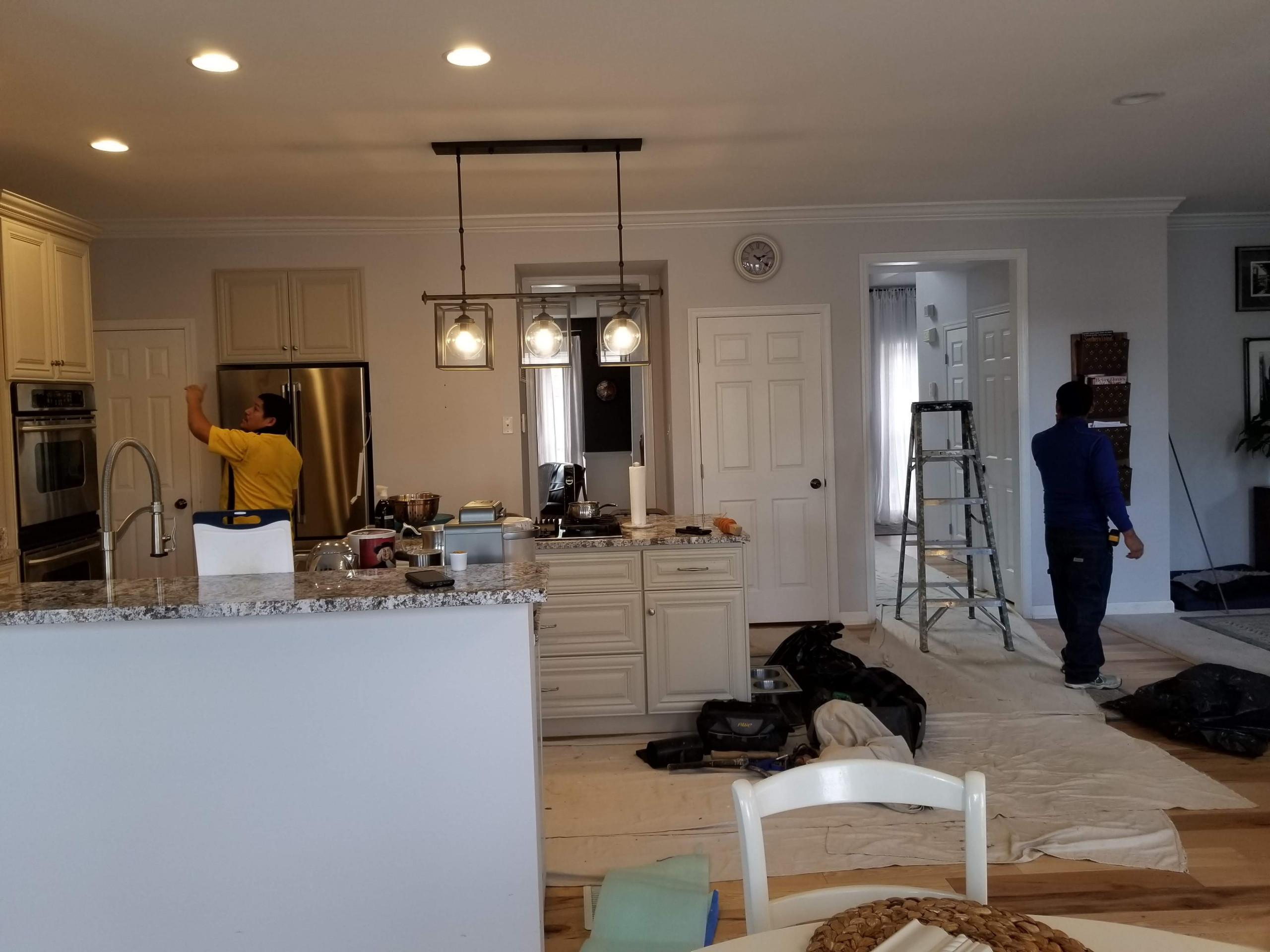 Tiled Accent Wall In Kitchen