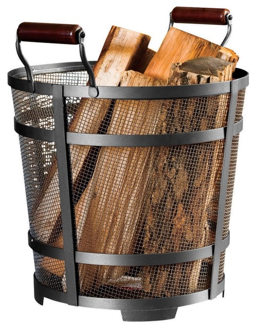 Panacea Modern Prairie Log Bin 18 X18 25 Industrial Firewood