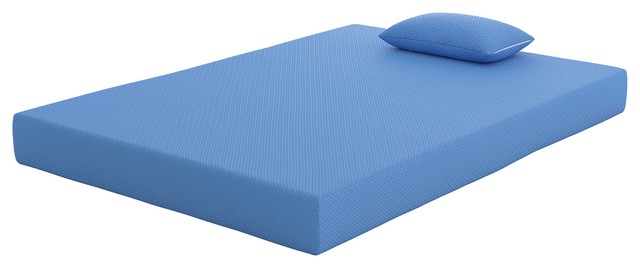 iKidz Full Mattress and Pillow, Blue