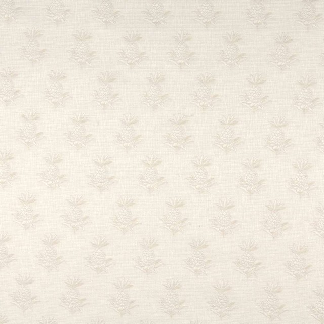 Beige And Off White Textured Pineapples Upholstery Fabric By The Yard