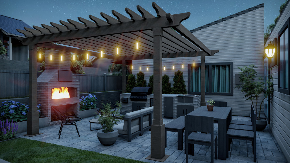 Small mountain style patio photo