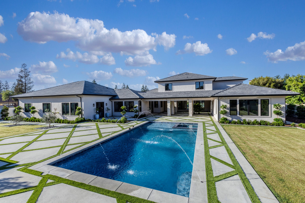Resort-Style Pool & Outdoor Living | French Country Transitional Estate