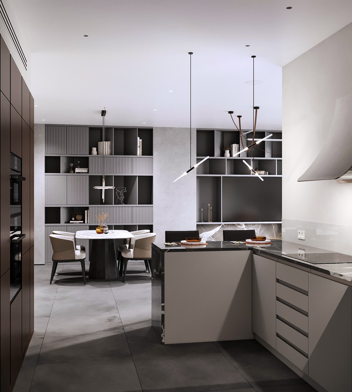 Дизайн-проект интерьера квартиры: кухня