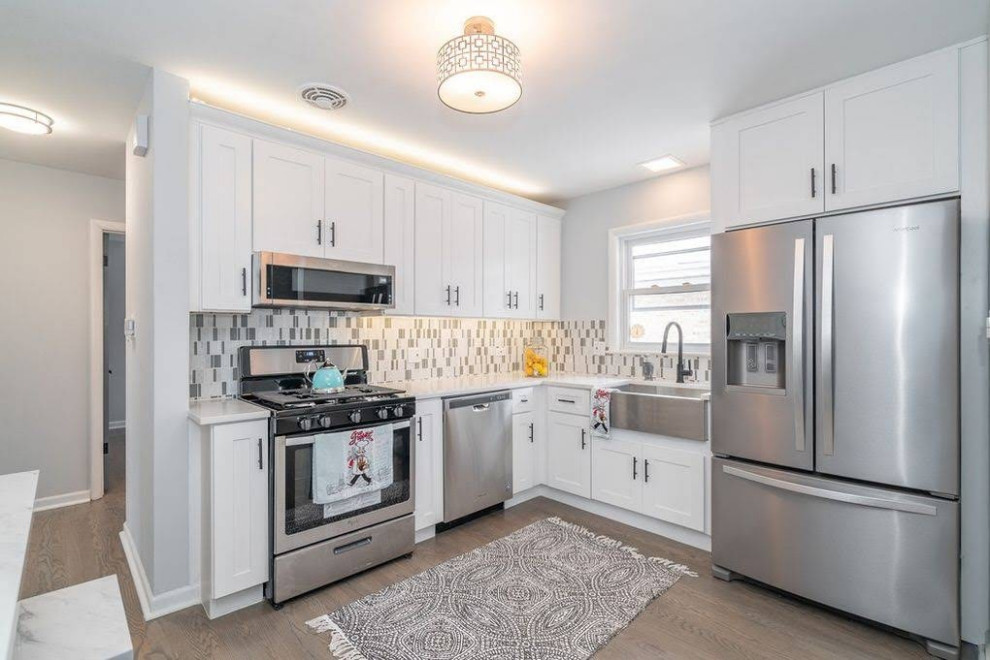 Contemporary Basement and Living Area Remodel