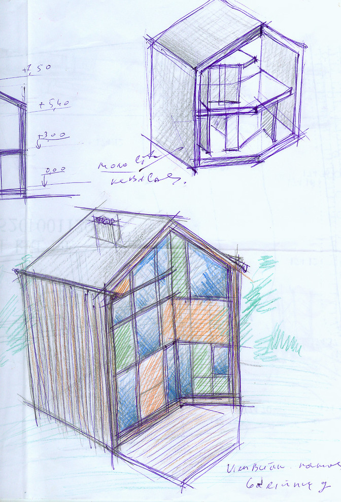 Размышление с карандашом - наброски, малоэтажные частные дома и таунхаусы