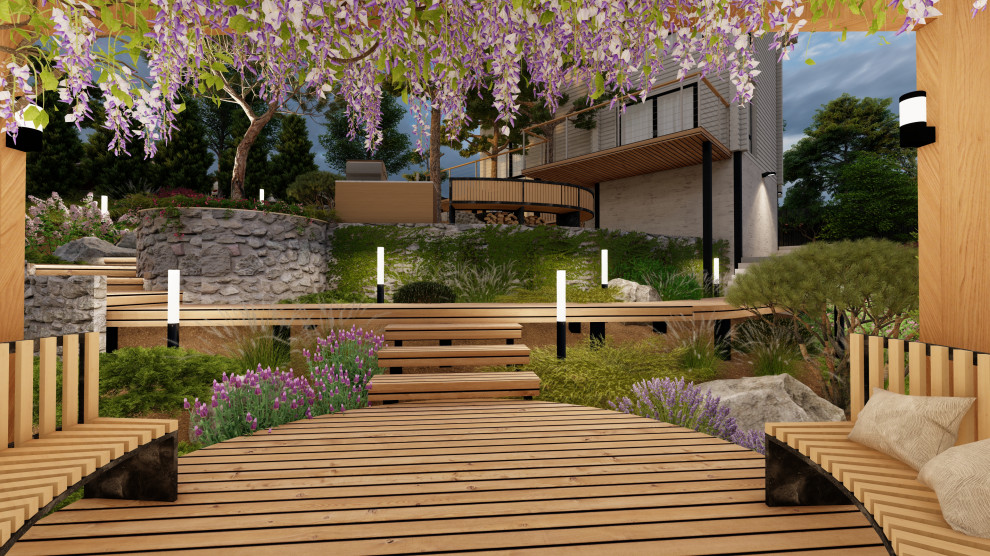 Сад: "Гармония высот и зелени"