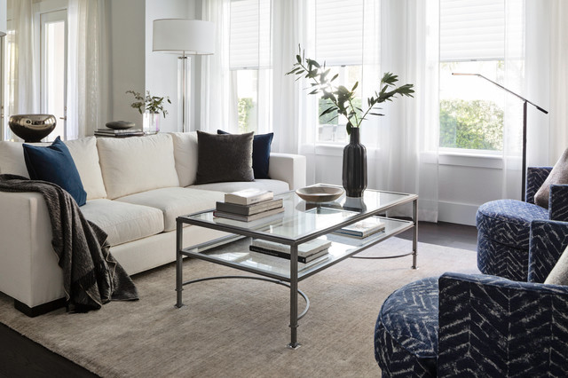 Refined Transitional transitional-living-room