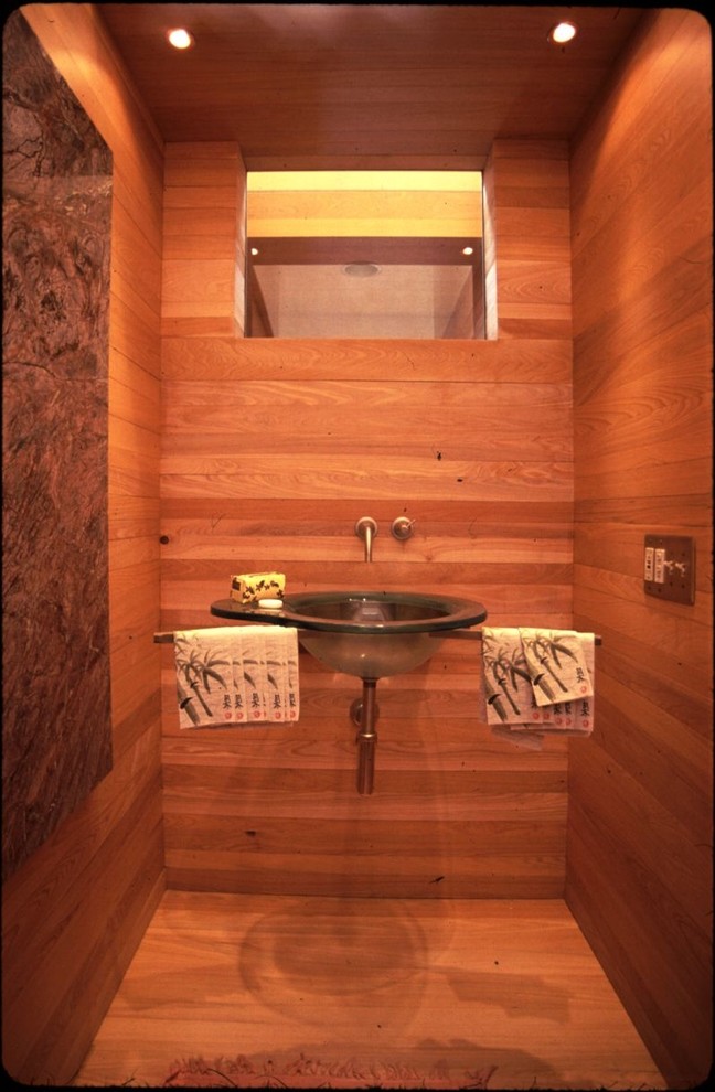 Inspiration for a contemporary powder room in Los Angeles.