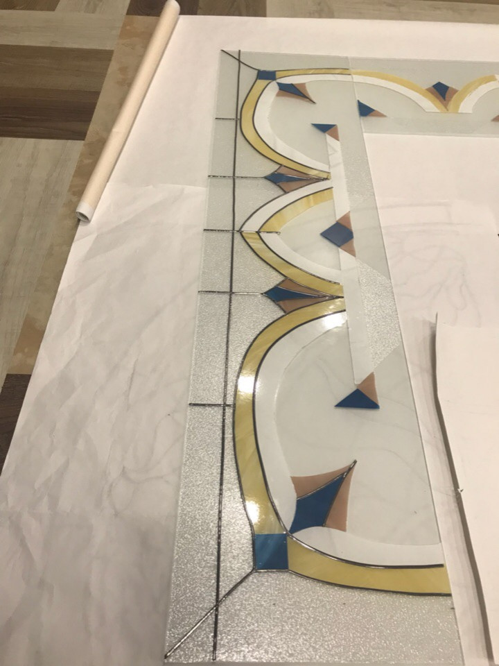 Потолочный витраж в ЖК "Сердце города"