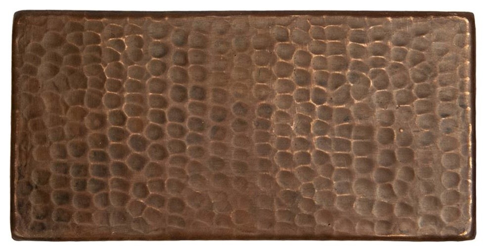 6 in. Hammered Copper Tile