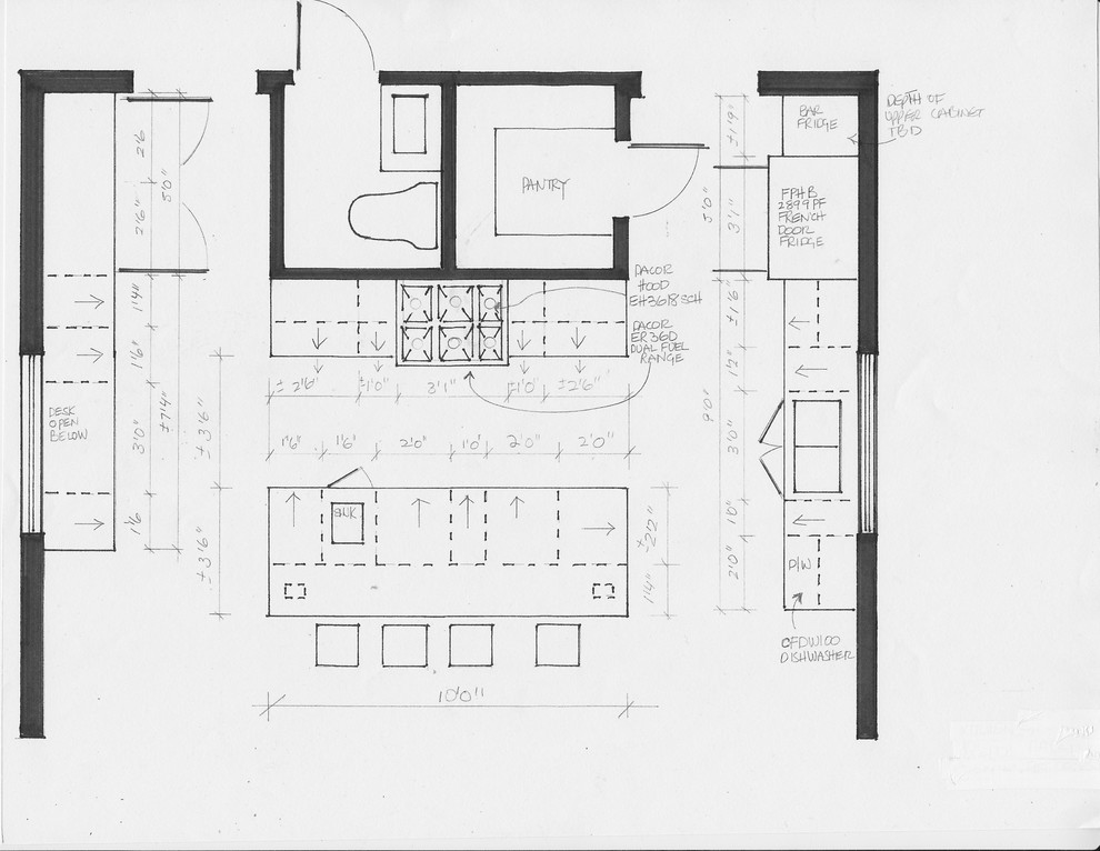 residential space plans- wolfe island farmhouse kitchen space plan