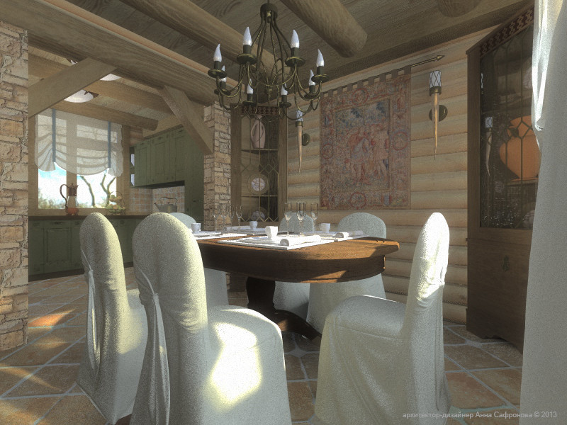 Интерьер загородного дома в Подмосковье