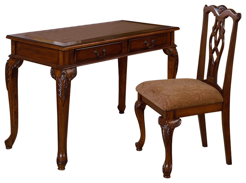 Fairfax Home Office Desk and Chair Set Traditional Desks And