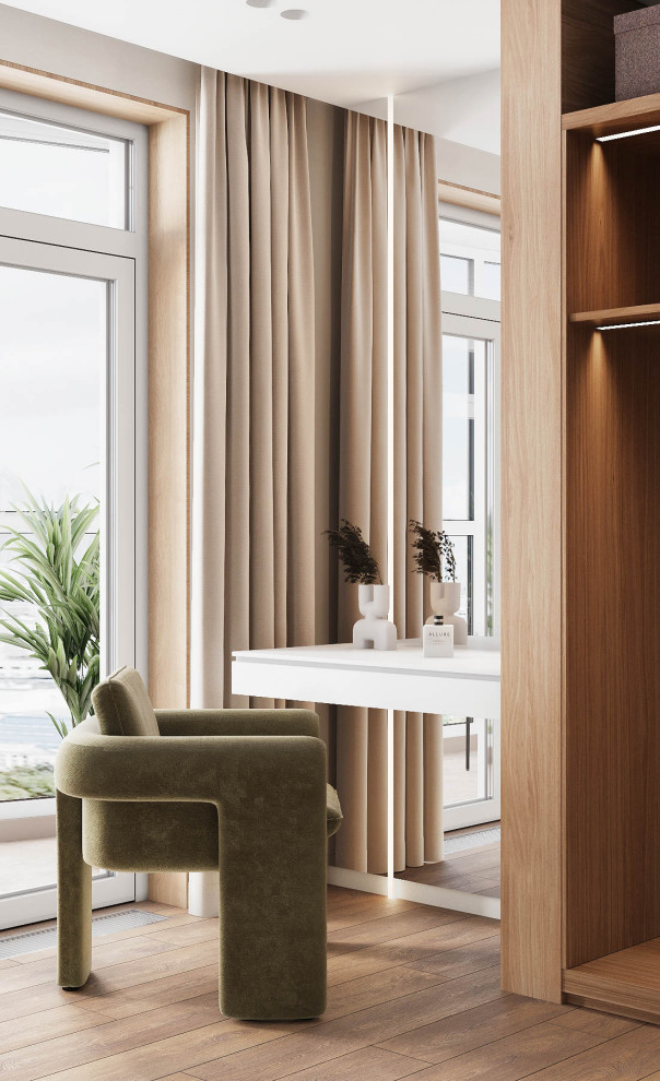 Квартира в экостиле.Мастер-спальня.