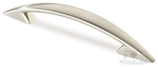 Siro Cabinet Hardware - Starline Collection Curved Pull in Fine Brushed Nickel
