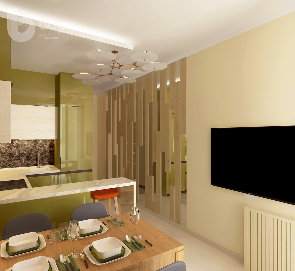 Проект "ФИСТАШКОВЫЙ". Квартира 85 кв. м