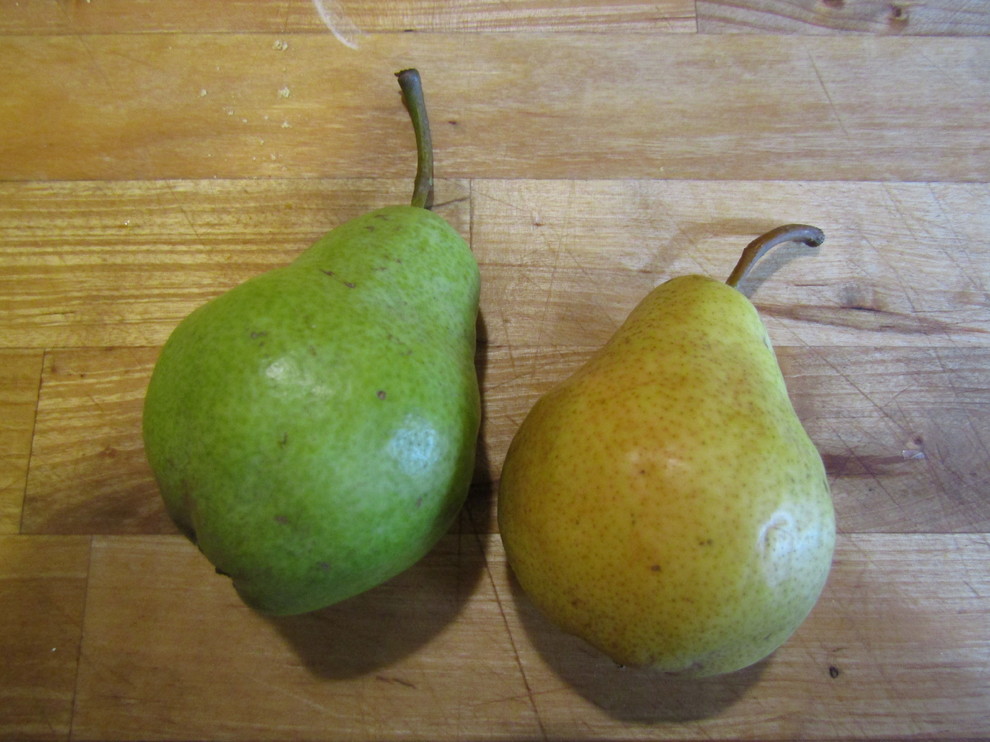 What to do with unripe green Bartlett pears?