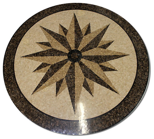 Mosaic Polished Floor Medallions Tile Medallion Marble Inlay Star Mosaic Polished Floor Medallions Tile Medallion Marble Inlay Star Compass Beach Style And Inlays By Plus