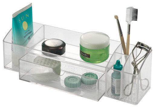 Clear Medicine Cabinet Organizer with Drawer