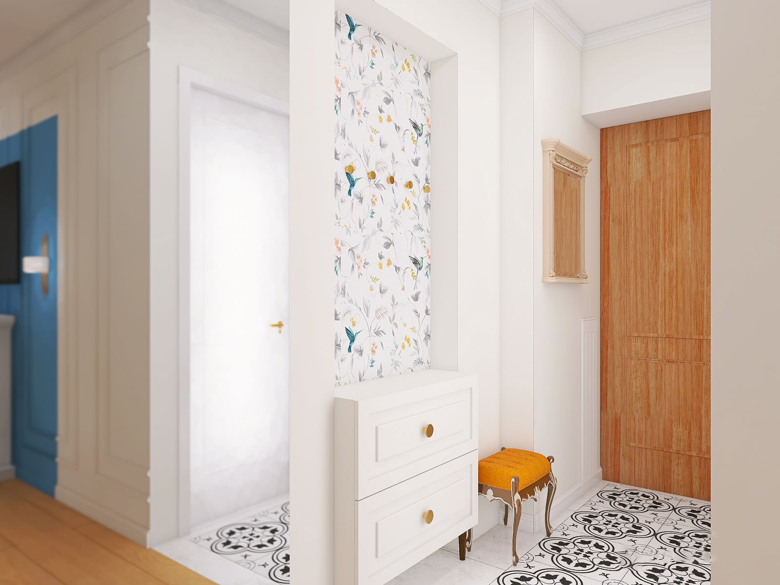 Двухкомнатная квартира в стиле фьюжн