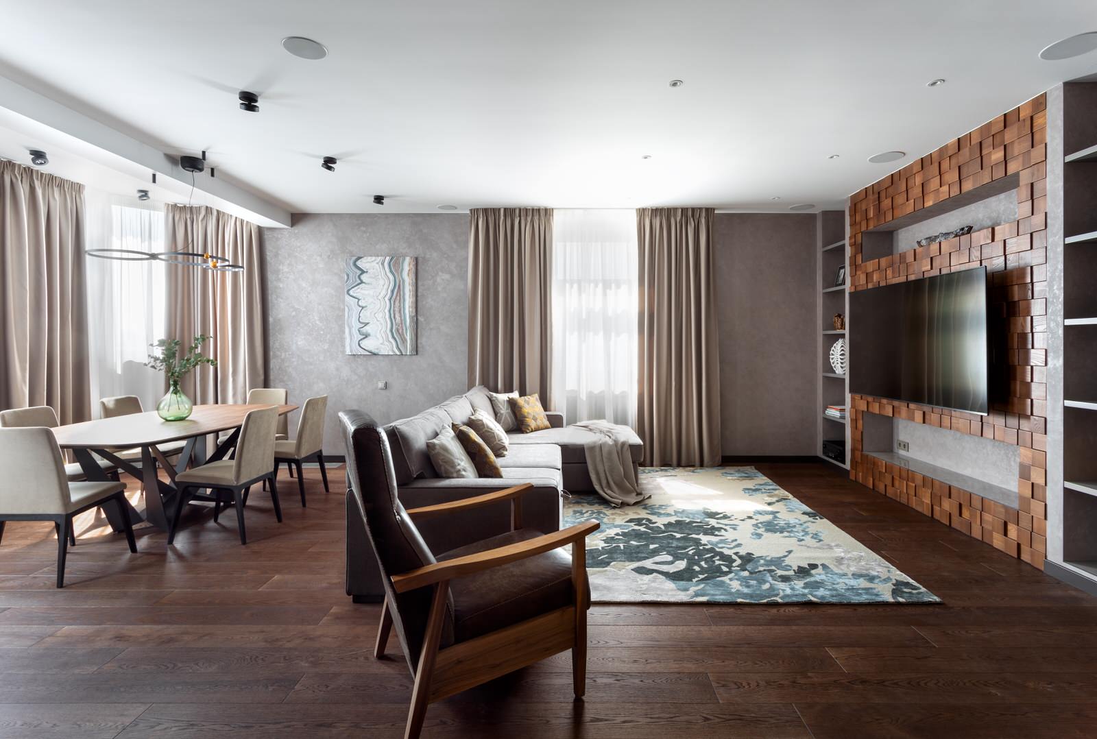 Квартира в современном стиле 135 кв.м. ЖК Донской Олимп