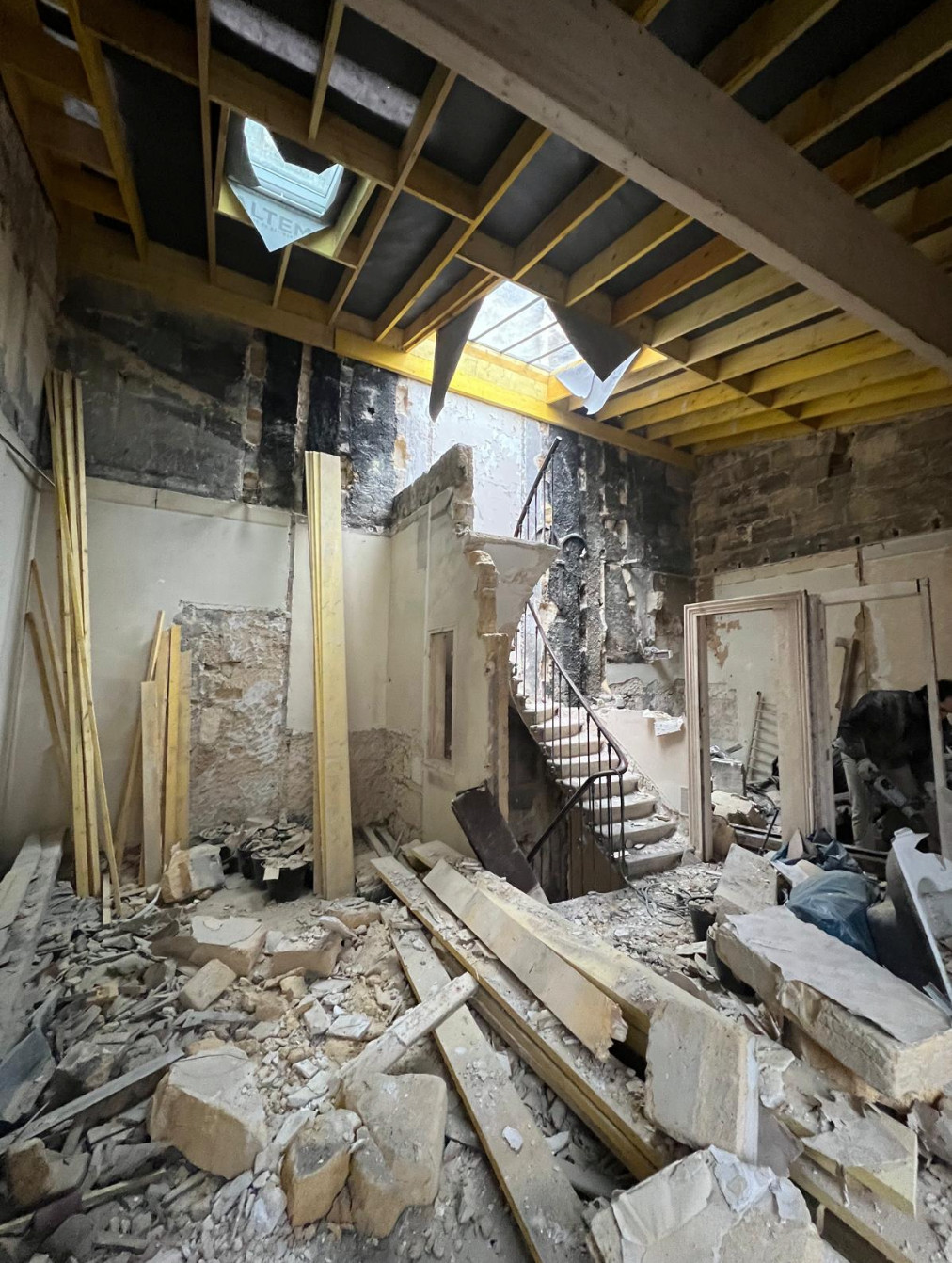 Projet Saint-Michel - Rénovation complète d'une maison de ville