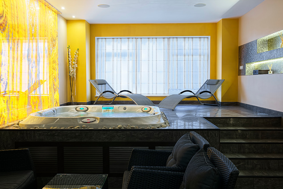 Интерьер коттеджа в стиле Фьюжн в Подмосковье