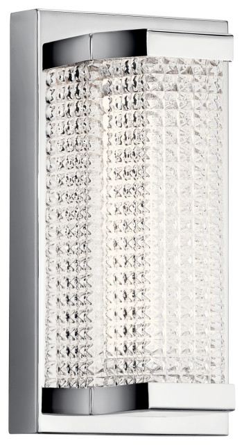 Kichler 85081 10" Tall Integrated LED Bathroom Sconce - Chrome