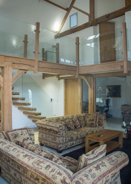 Barn Conversion rustikt-dagligstue