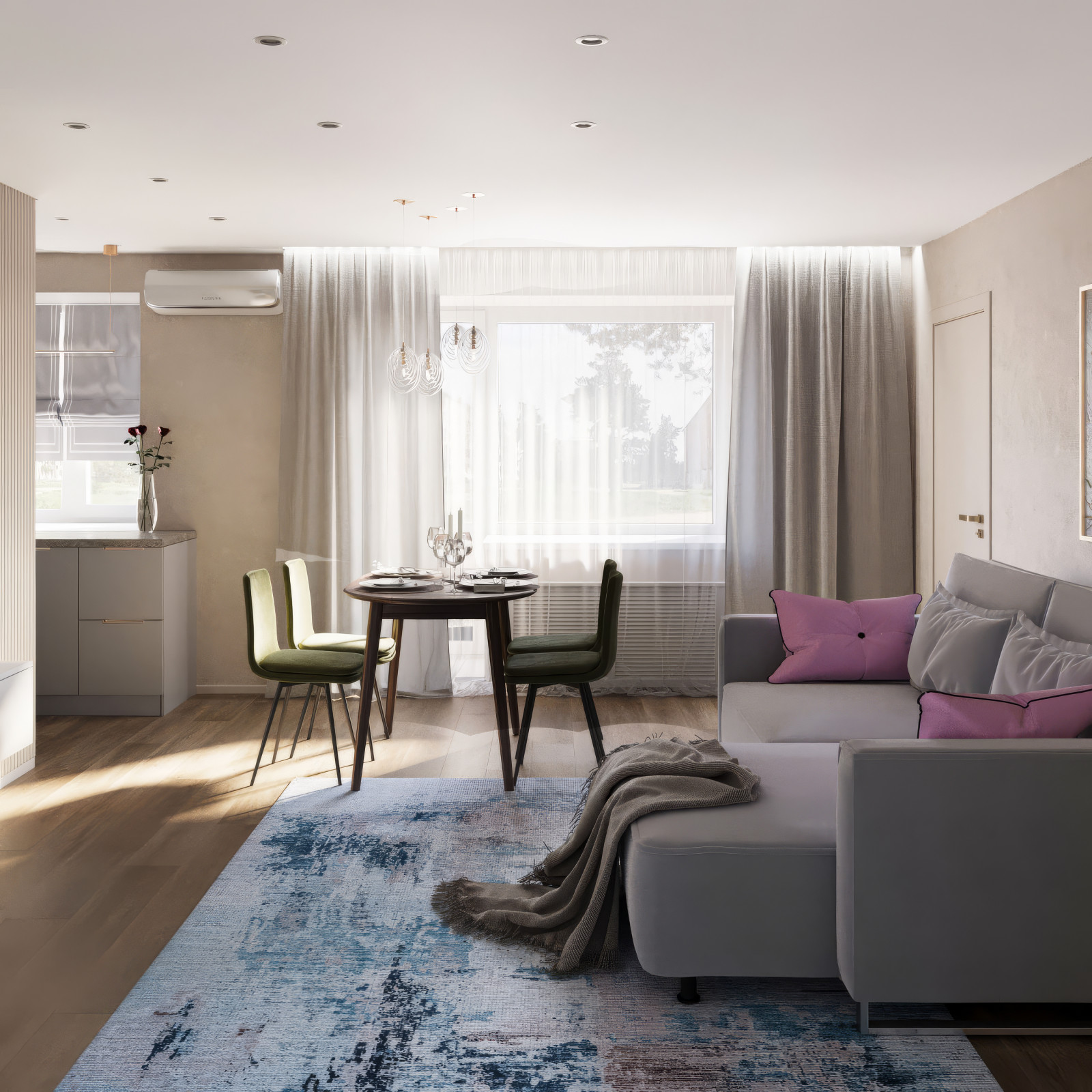 Квартира 52 м2 для семьи с маленькой дочкой