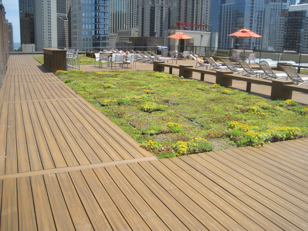Huge rooftop deck photo in Chicago