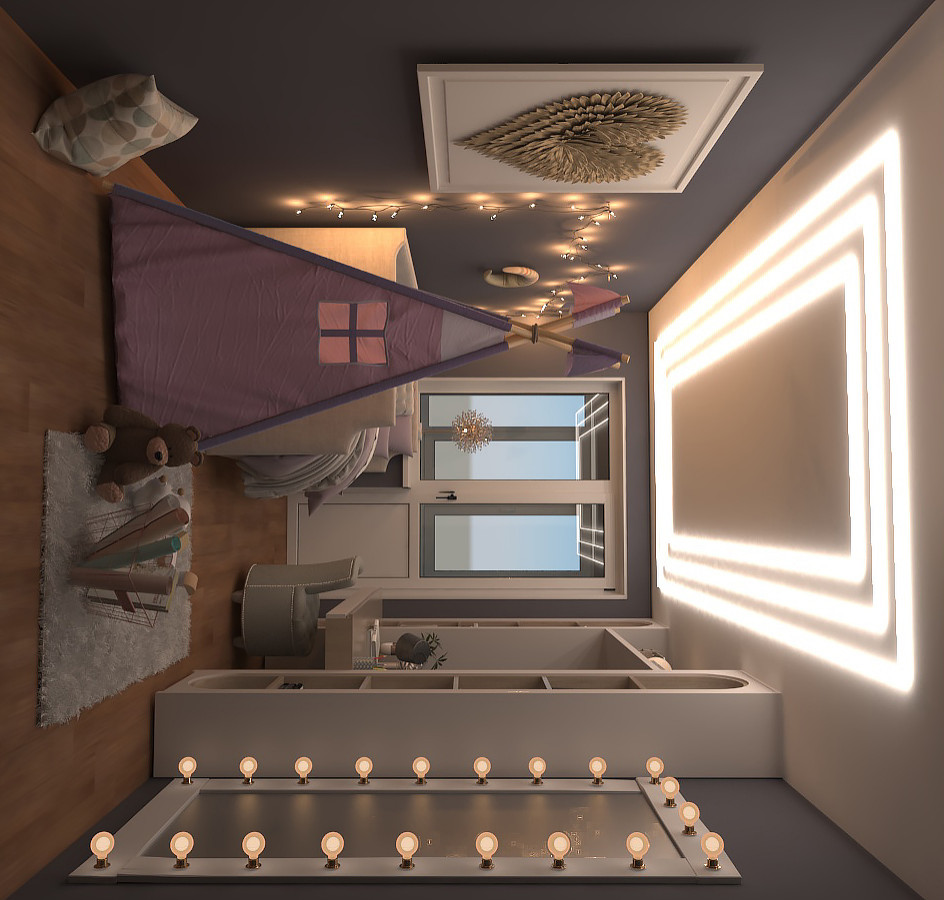 проходная кухня-студия