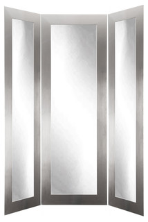 floor dressing mirror fold tri mirrors contemporary brandtworks