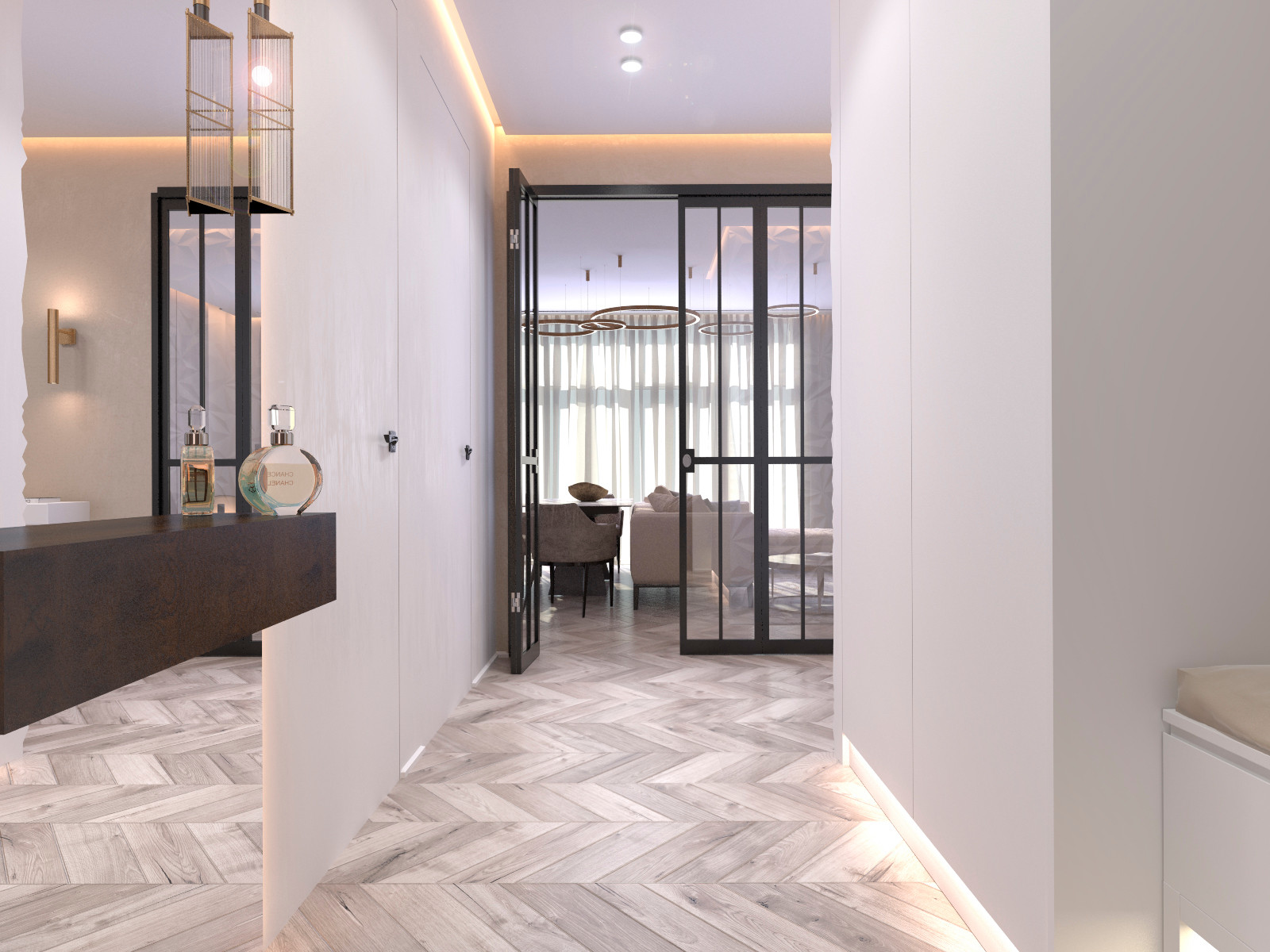 Дизайн-проект 4х комнатной квартиры г. Москва, ЖК Кутузов Life