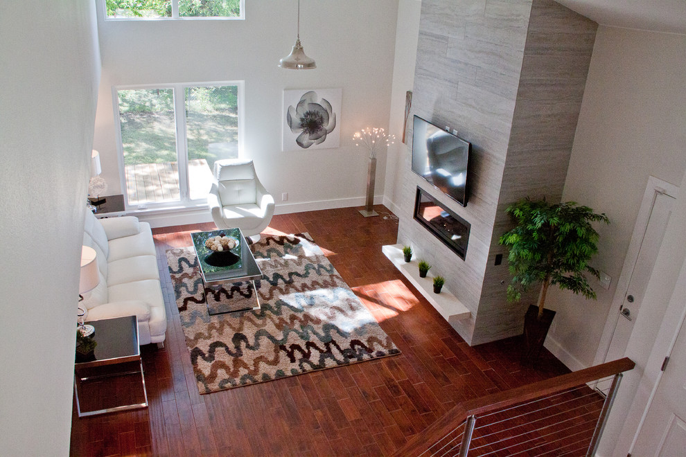Example of a trendy home design design in Austin