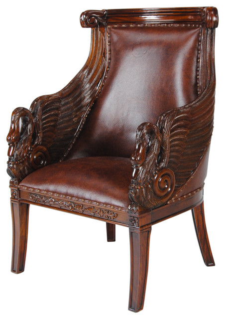 Gany Swan Arm Chair With Leather Victorian Armchairs And Gany Swan Arm Chair With Leather