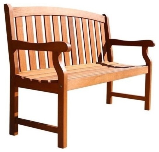Pemberly Row Outdoor 2 Seater Marley Bench Transitional