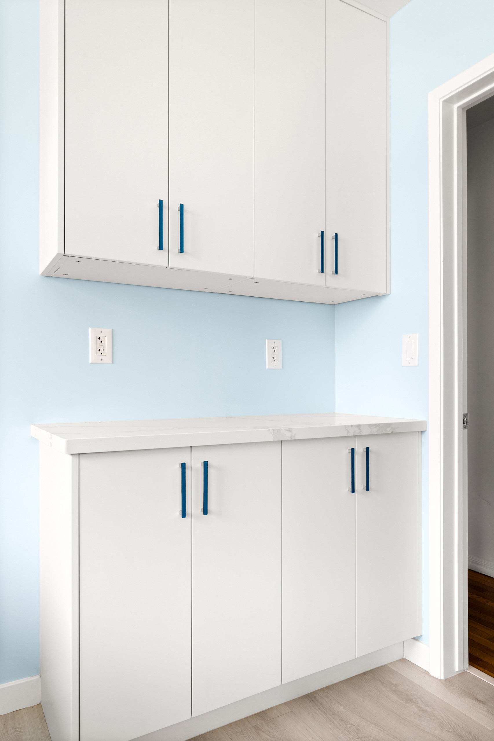 Cabinetry, Countertops and Plank Vinyl Laminate Flooring