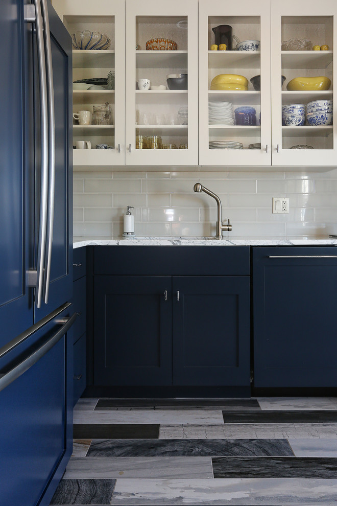 Transitional kitchen photo in Denver