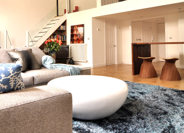 Open plan living space contemporary-vardagsrum