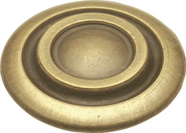 Belwith Hickory 1-3/8 In. Cavalier Antique Brass Cabinet Knob P121-AB Hardware