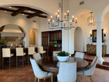 Mediterranean Dining Room by Spire Design & Construction