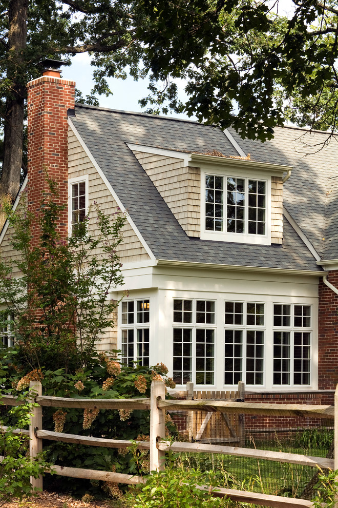 Transitional exterior home idea in Baltimore