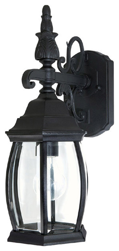 Capital Lighting 9866BK French Country - 16" 1 Light Outdoor Wall Mount